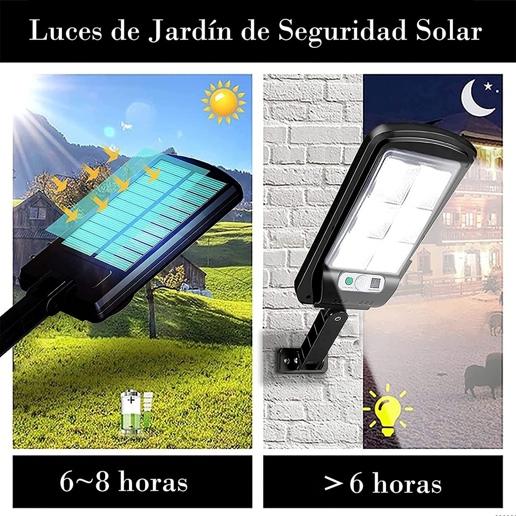 LAMPARA SOLAR CON SENSOR 25W