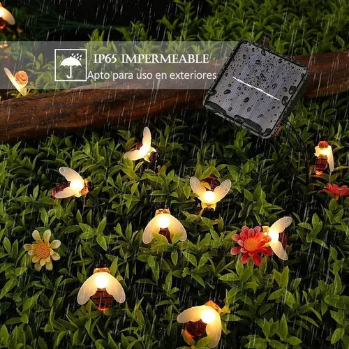 SERIE SOLAR ABEJA  20 LUCES 5MTS 