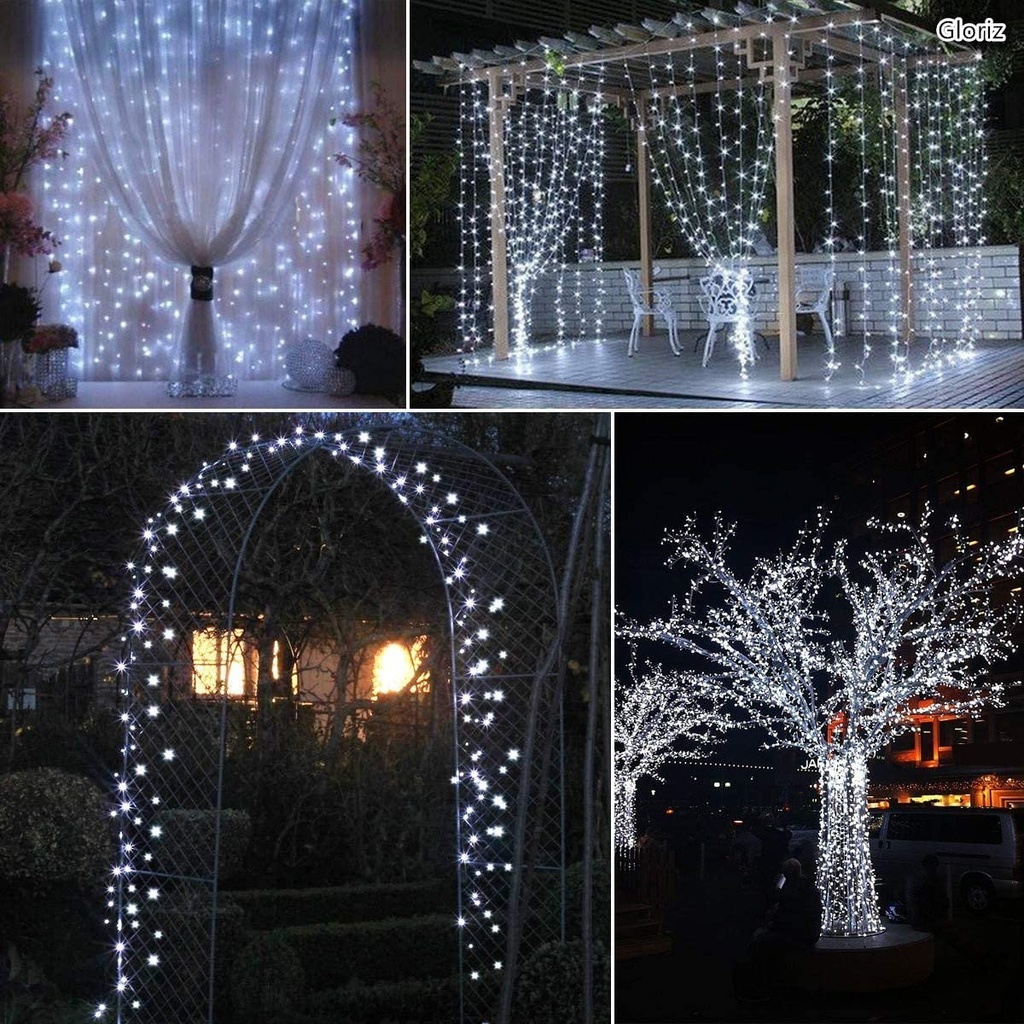 SERIE SOLAR ALAMBRE BLANCA 300 LUCES 30MTS 