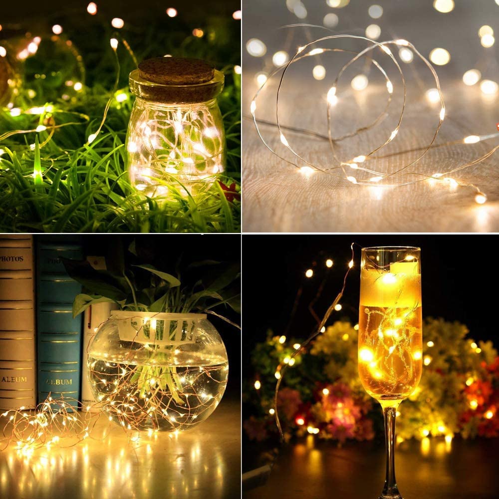 SERIE SOLAR ALAMBRE CALIDA 100 LUCES 10MTS 