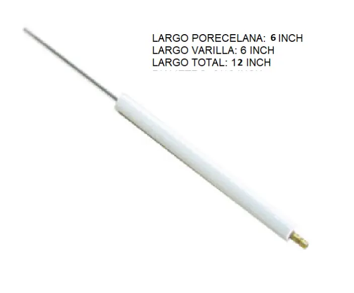 SENSOR DE FLAMA VARILLA KANTHAL 6X6" NACIONAL 3/16"