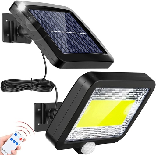 [A12-C] LAMPARA SOLAR CON PANEL A 5 MTS Y SENSOR 20W