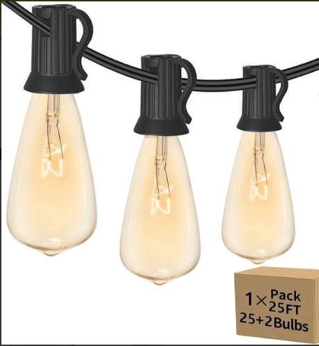 [B06-B] SERIE ELECTRICA 120V ALARGADO CALIDA 25 FOCOS 7.65MTS