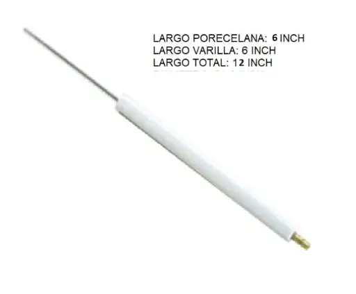 [VK6X6-E] SENSOR DE FLAMA VARILLA KANTHAL 6X6" NACIONAL 3/16"