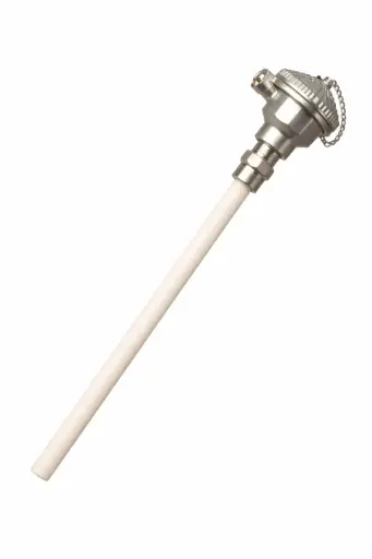 [TM-K24] TM-K24  Termopar tipo (K) cabeza marina 3/4 NPT, Funda ceramica 24" 